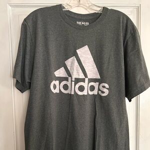 Adidas Men's Gray Logo T-Shirt